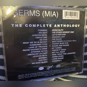 Rarer 1983 release THE GERMS MIA slash records cd punk